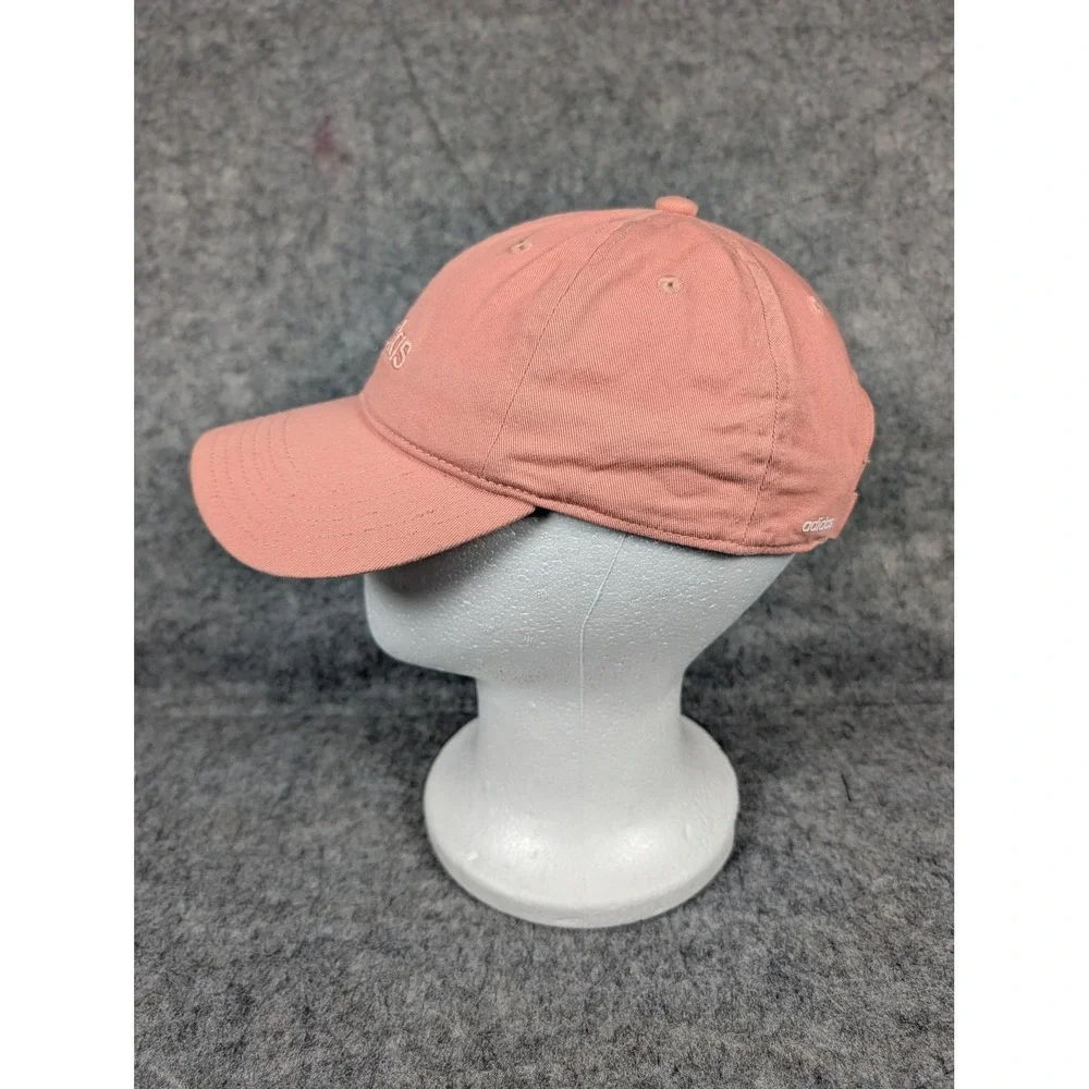 Adidas Womens Baseball Cap Coral Pink‎ Embroidered Logo Adjustable Strap Casual